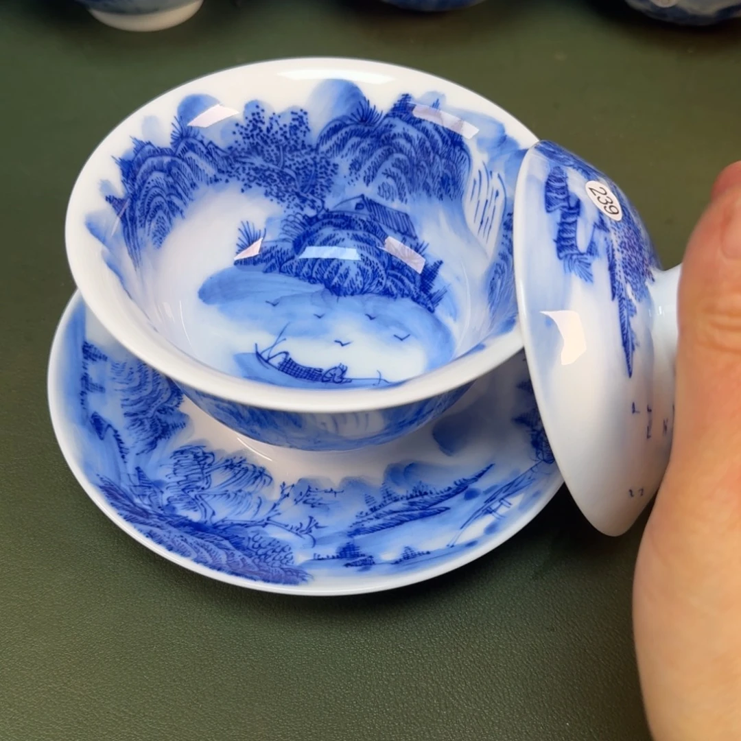 陶景德镇纯手绘茶具圆圆265