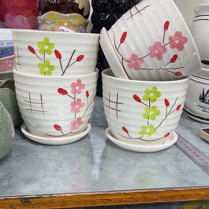 陶瓷花盆全场10包邮