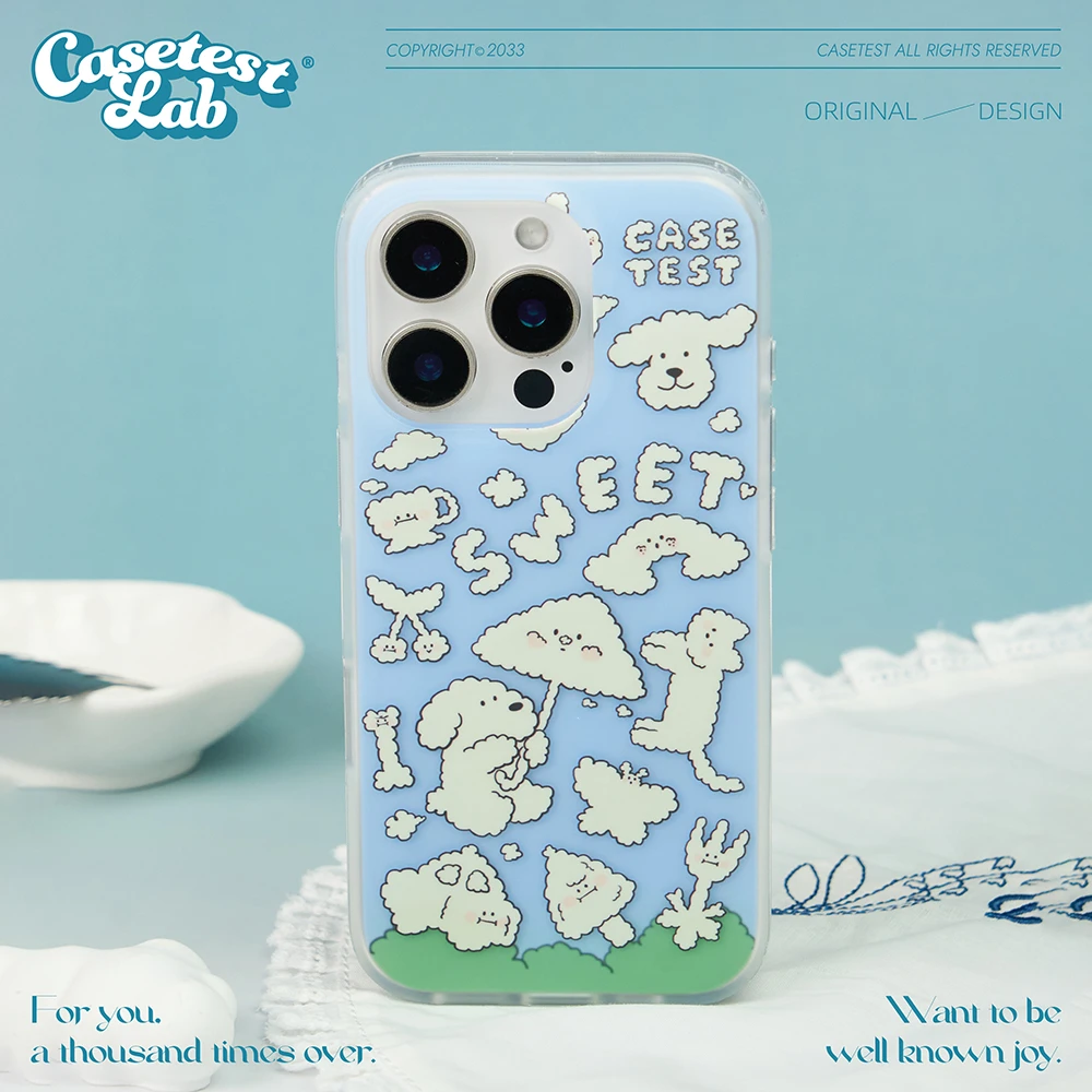 壳试验关于天空的幻想双层磨砂适用苹果16 15 14promax手机壳萌系