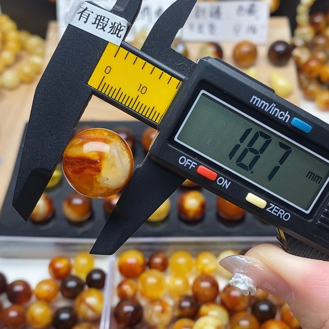 虫珀未镶嵌裸石蜜蜡925
