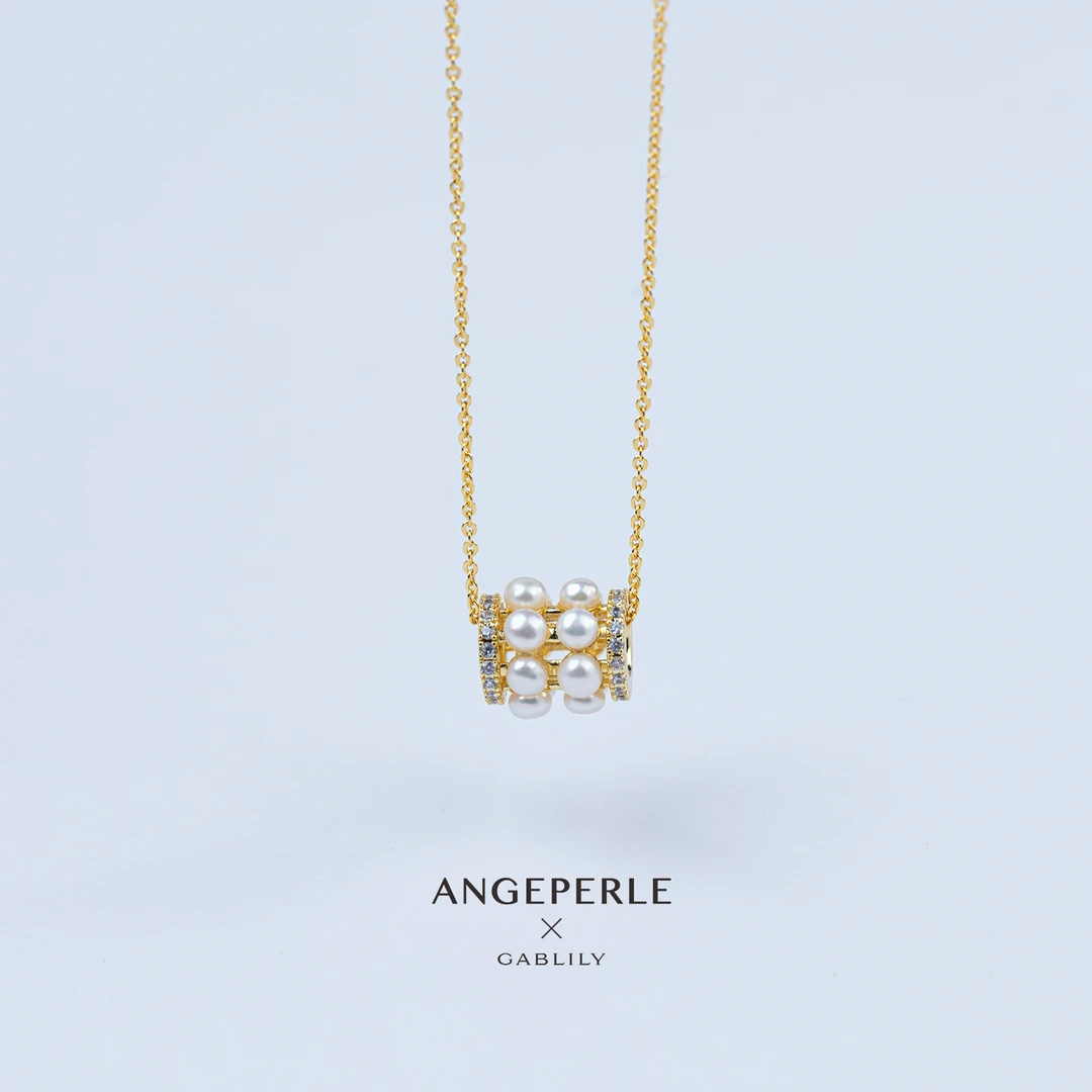 【天天姐弟】 天使之泪淡水珍珠小蛮腰吊坠3-4mm精致小香风设计款