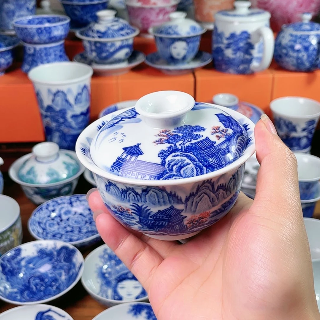 【闪购商品】杯大****8全手工手绘景德镇