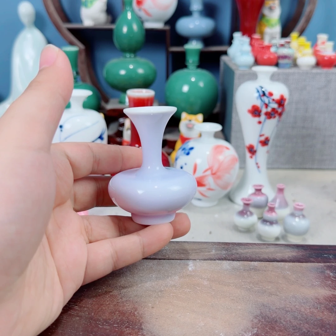 陶瓷手工小花器摆件