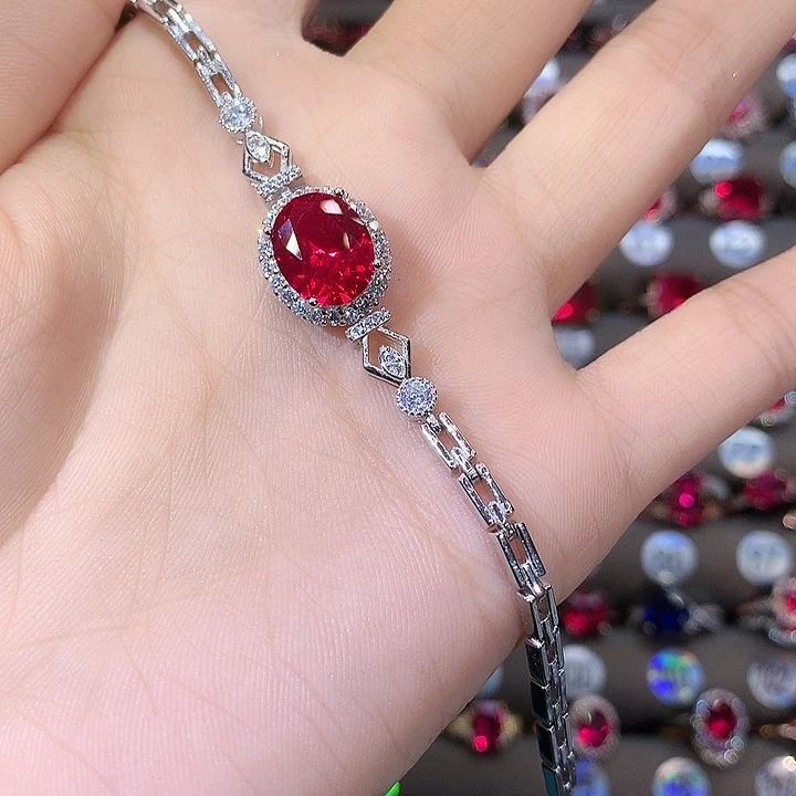 925银鸽血红手链白911