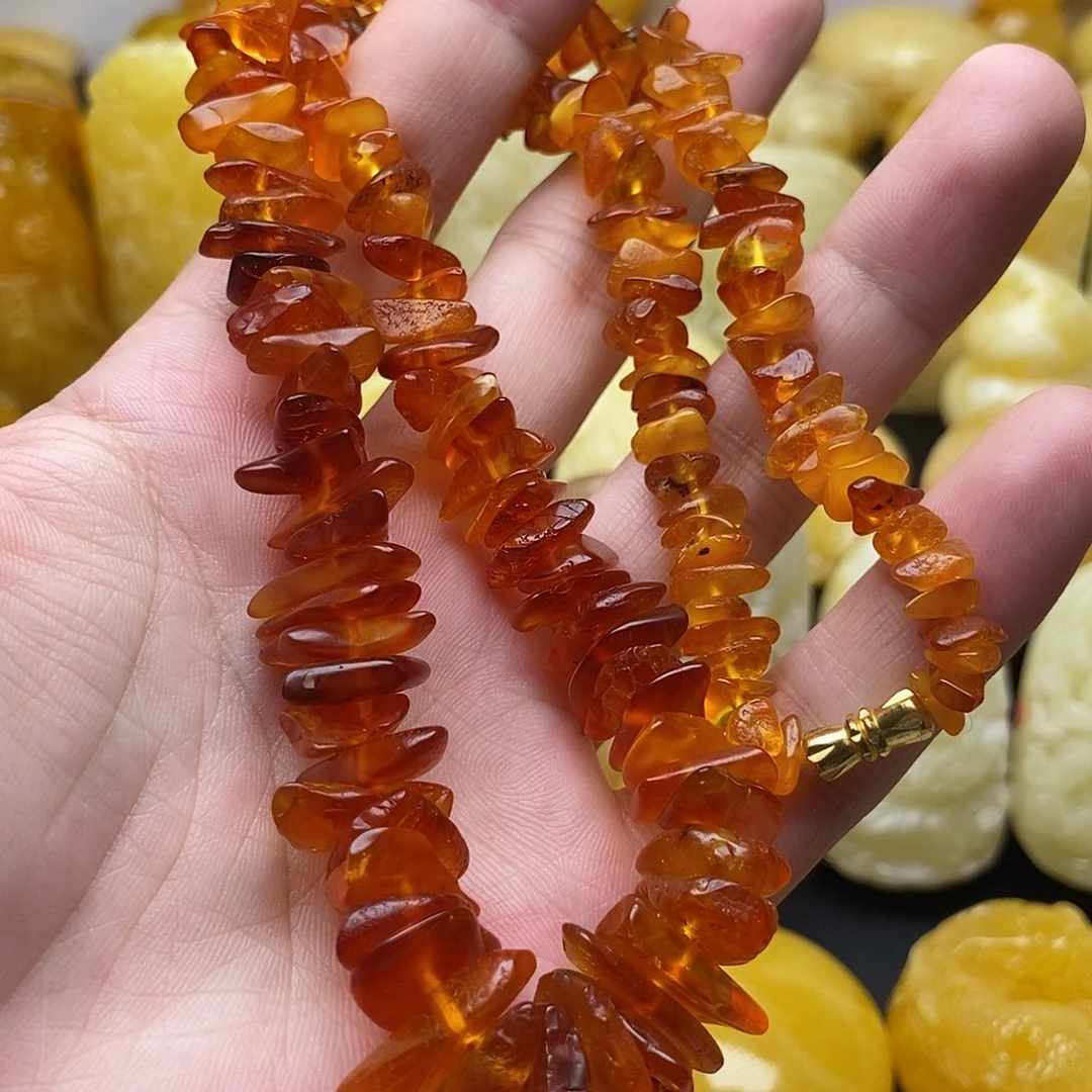 琥珀颈饰未镶嵌琥珀蜜蜡吊坠