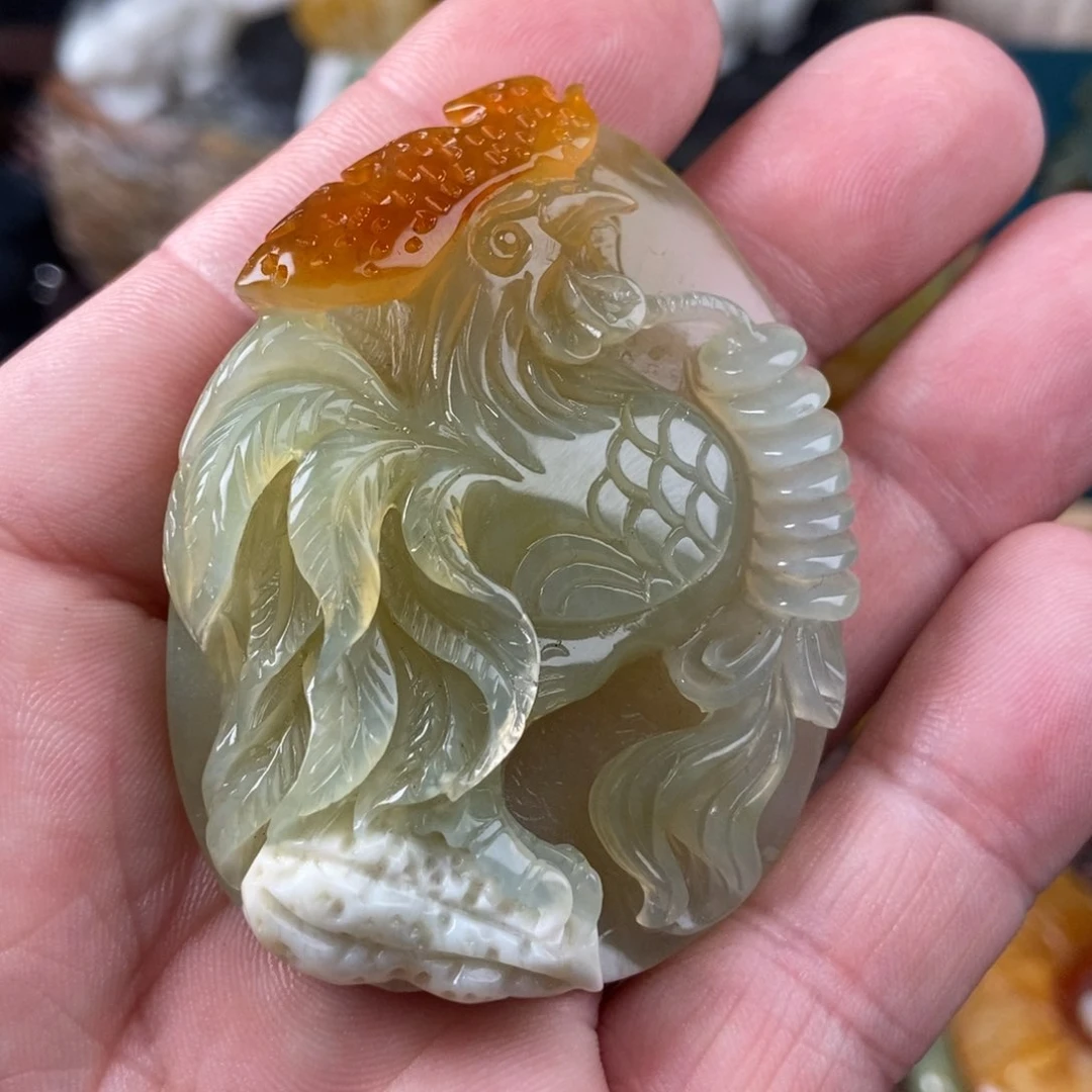 蛇纹石玉挂件未镶嵌