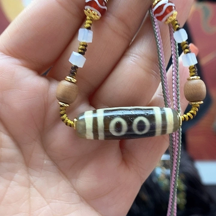 玛瑙/玉髓颈饰合金