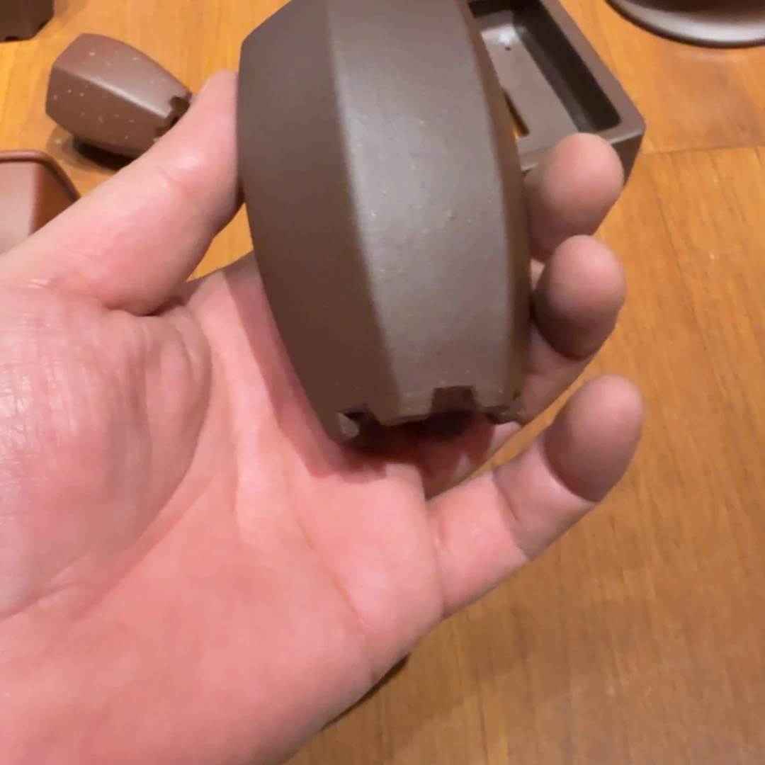 紫砂花盆原矿紫泥