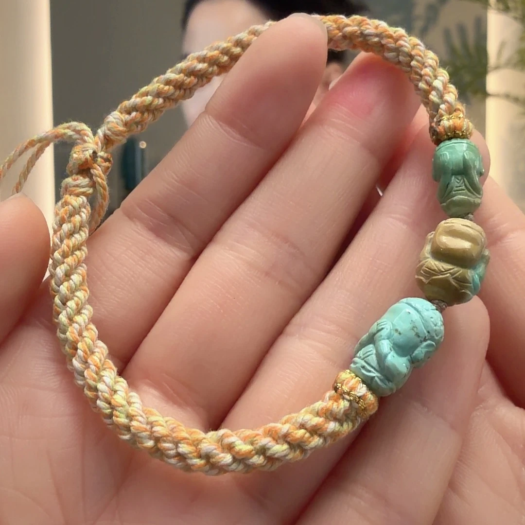 绿松石未镶嵌颈饰