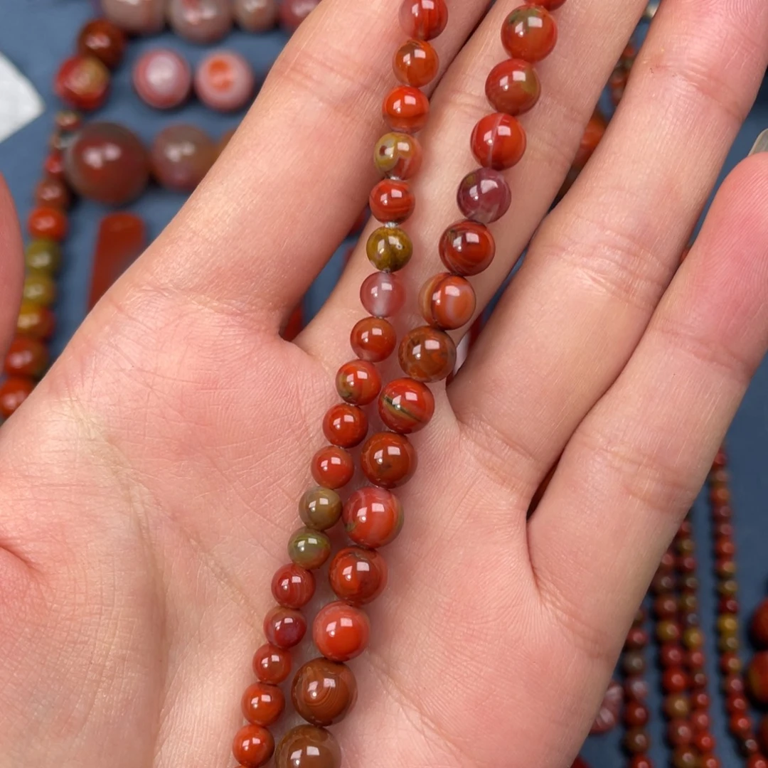 南红玛瑙未镶嵌南红珠子