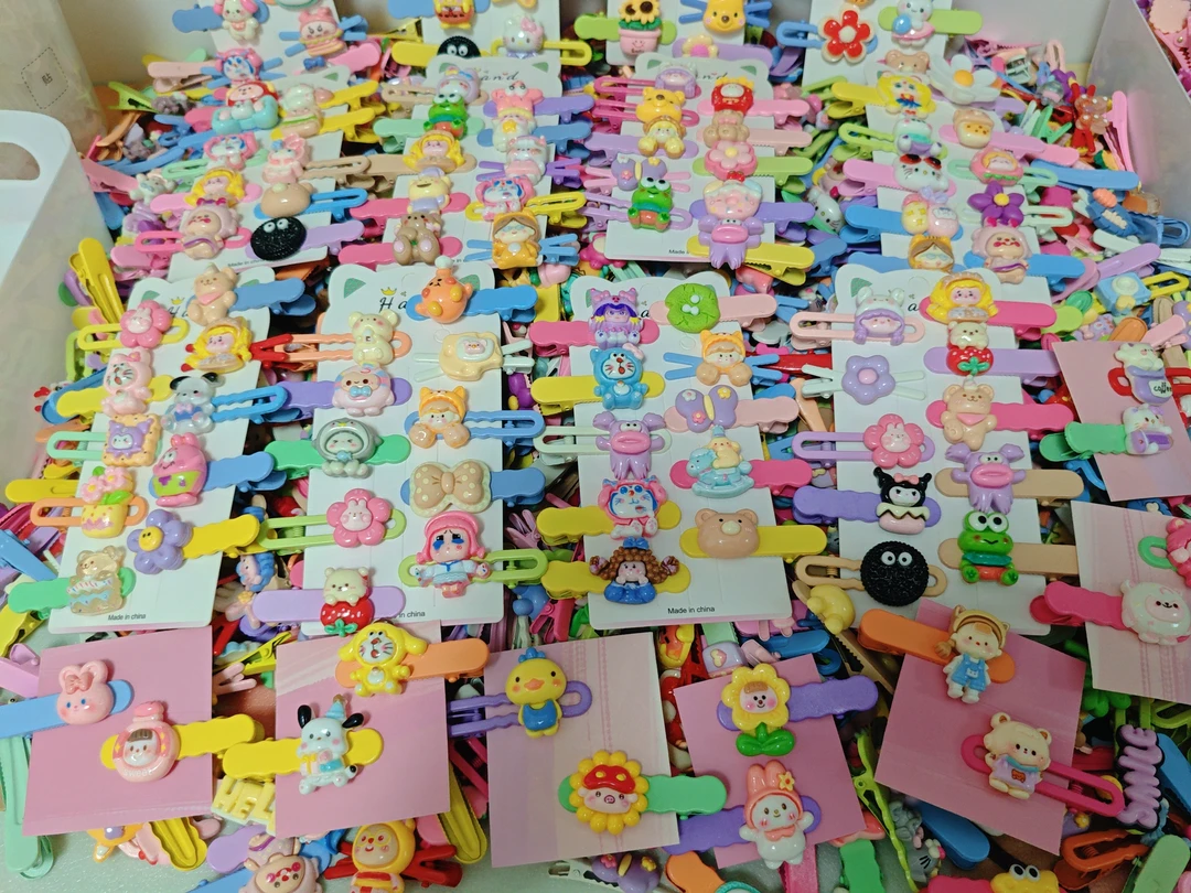 成人儿童可爱多巴胺DIY网红有痕女童发夹ins2025新款宝宝