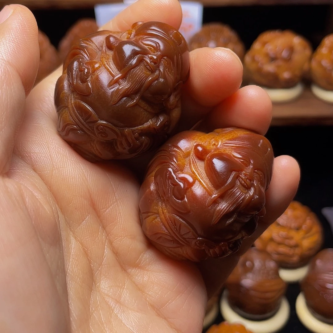 手串/手链橄榄核财神玉化