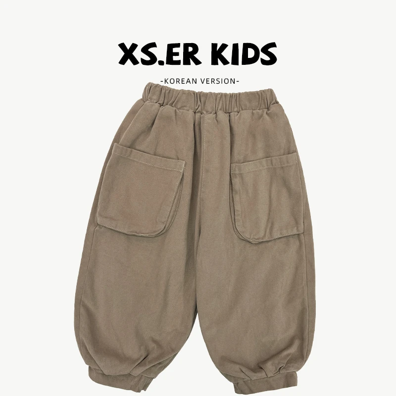 【小首尔】冬季男女童韩版加绒加厚裤子HBB4989