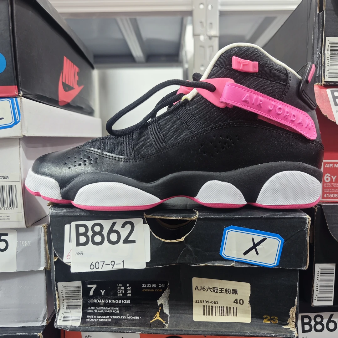 nike aj6 黑粉 全新原盒 40码 12.5 bai B862