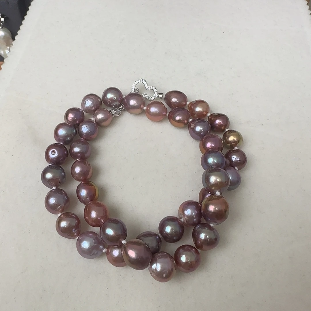 淡水珍珠银S925镶嵌颈饰