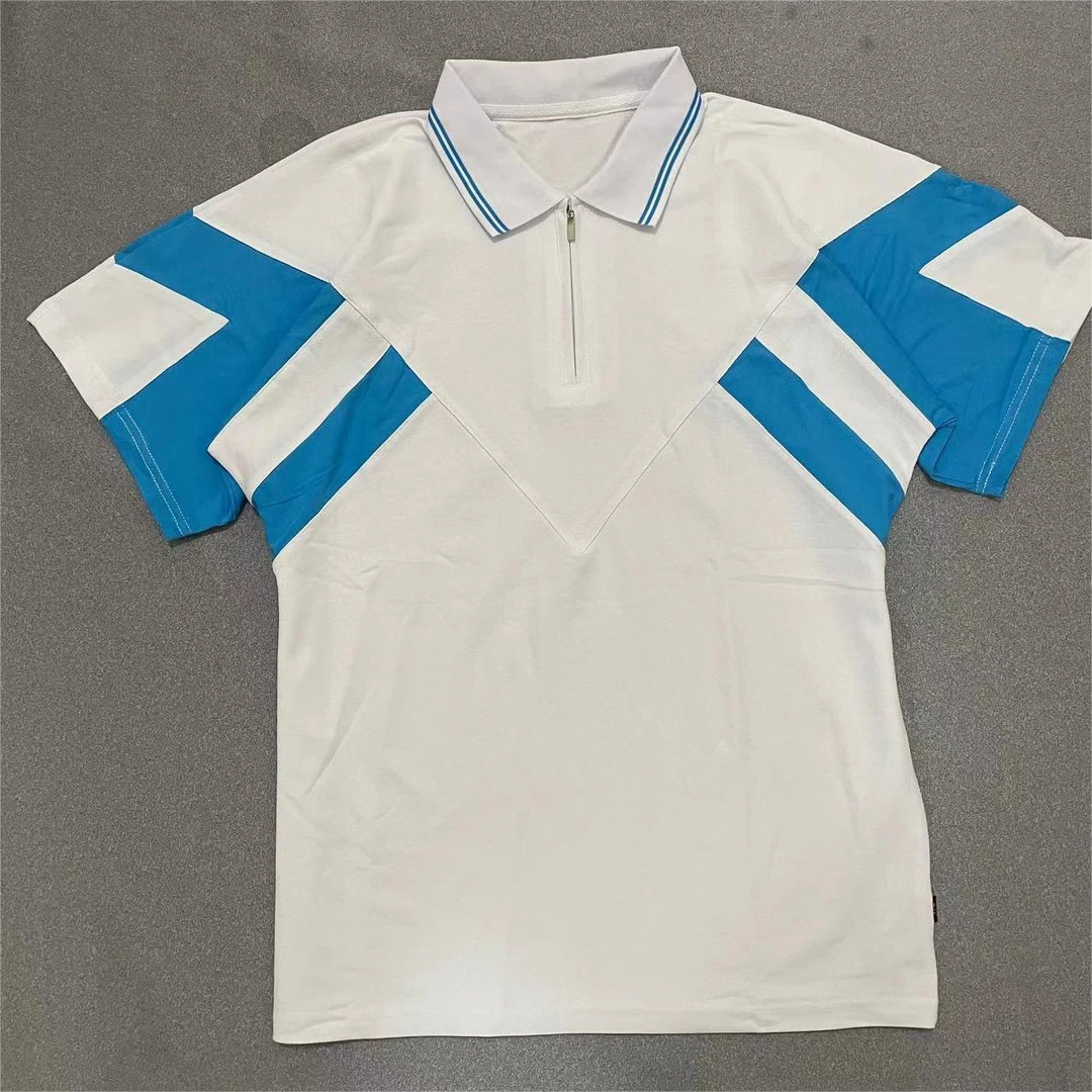 高新二中同款浅蓝拼白短袖