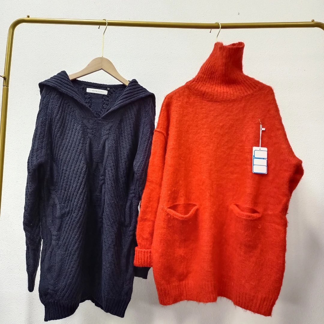 唯琳剪标 7仓S0-3-18048款  中长款针织长袖毛衣