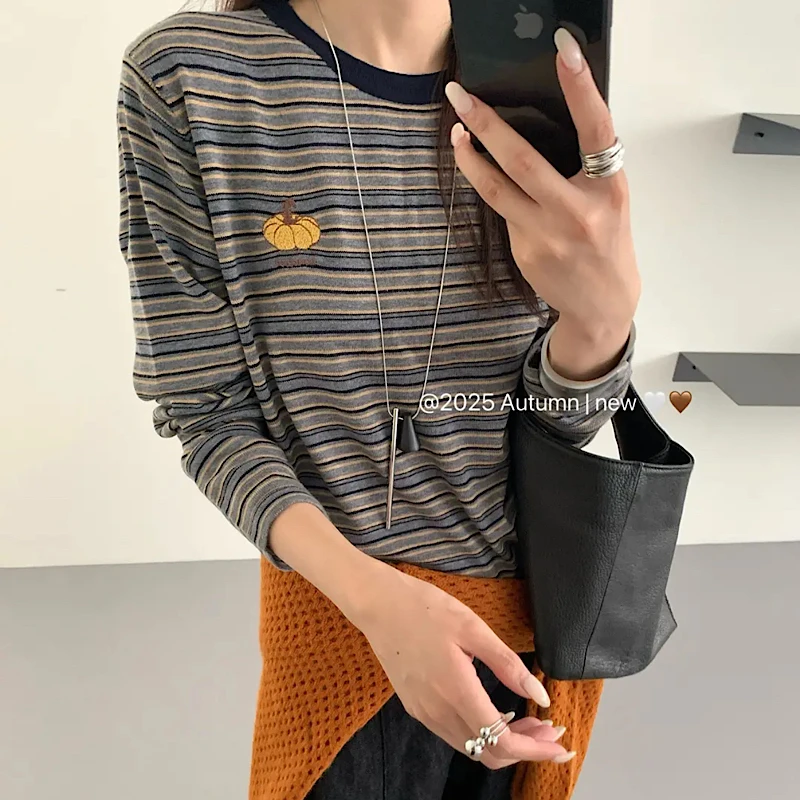 婷～彩色南瓜  毛衣上衣