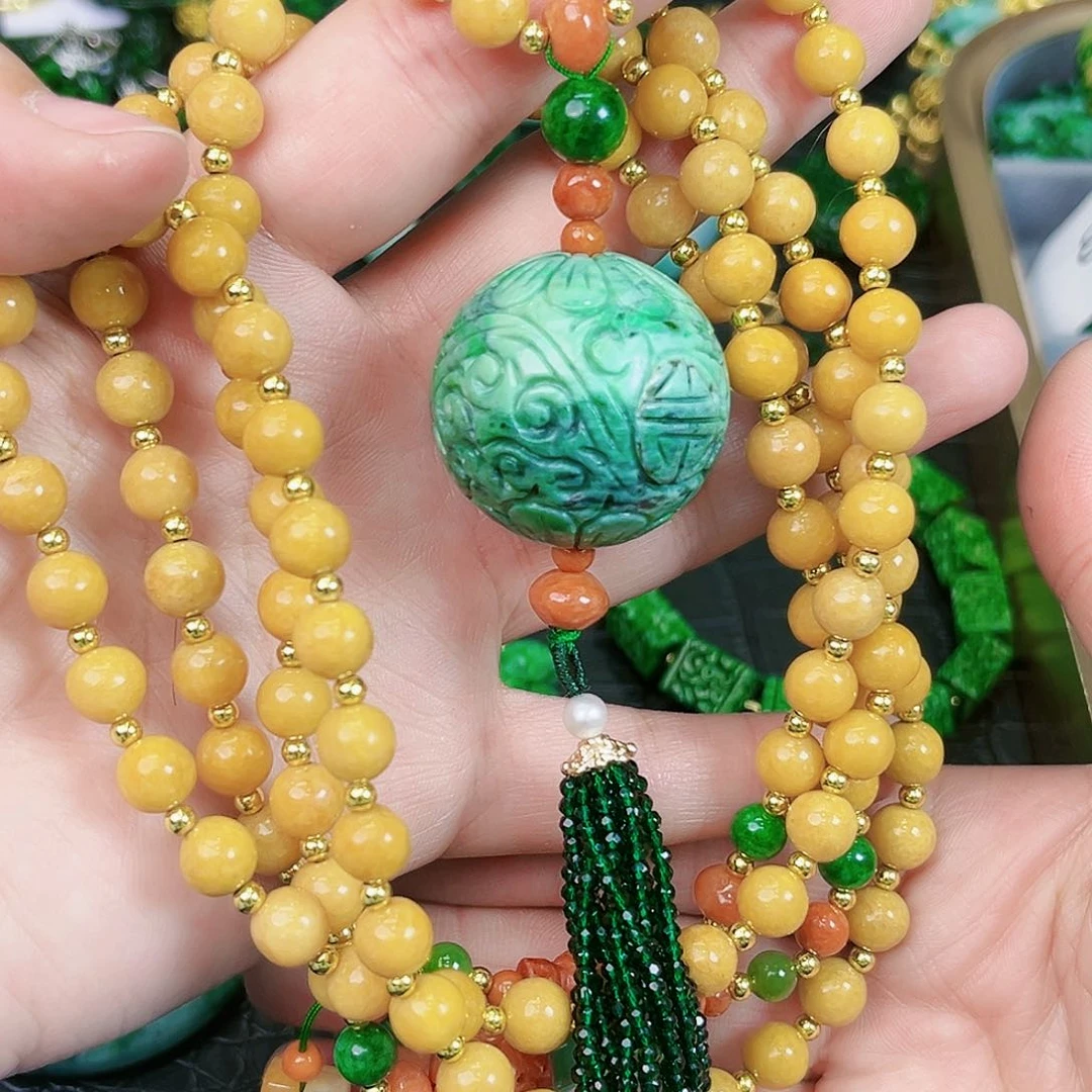 翡翠颈饰未镶嵌勿**J项链