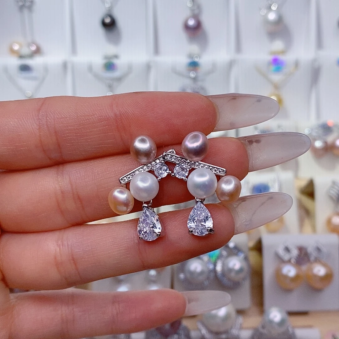 淡水珍珠耳饰未镶嵌