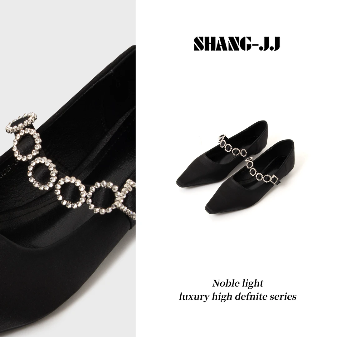 SHANG-JJ【闪钻香风】25ss新款法式气质百搭平底时尚鞋q133882p