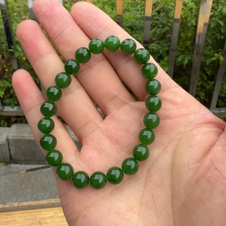 手链未镶嵌和田玉（碧玉）