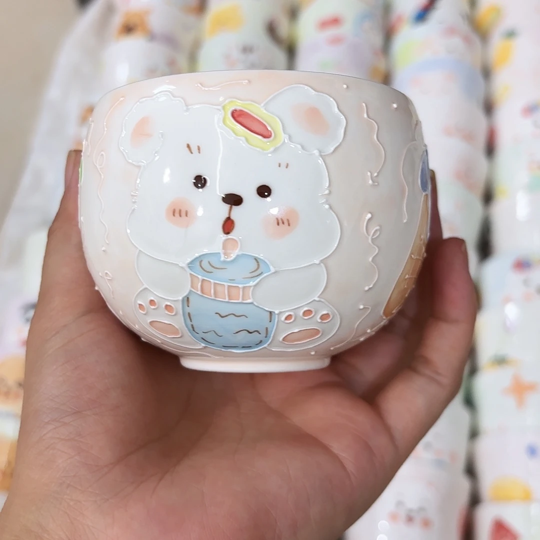 手绘高温釉下彩陶瓷