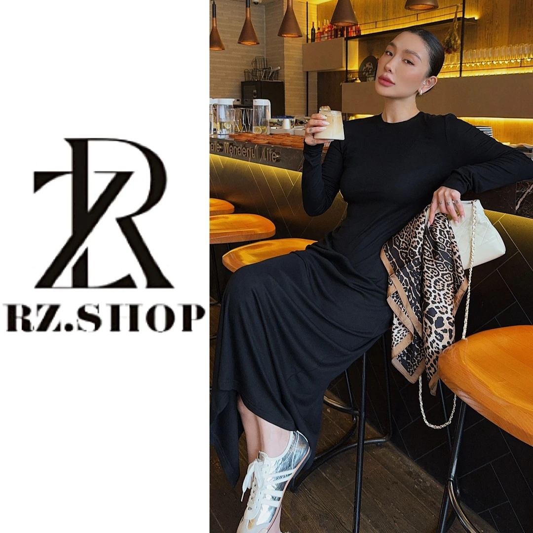 RZ定制款两色长款净版连衣裙