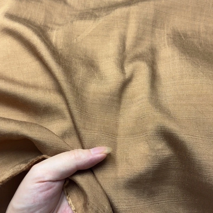 混纺棉卡其色2米。