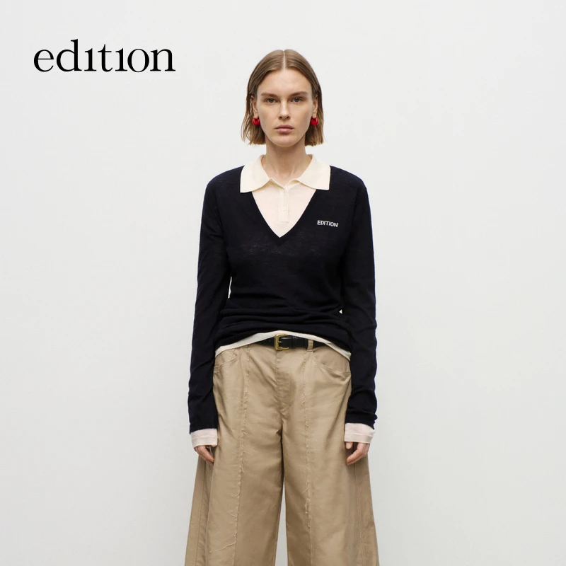 【艾钱钱】edition两件套绵羊毛针织衫#EBD3SWT011