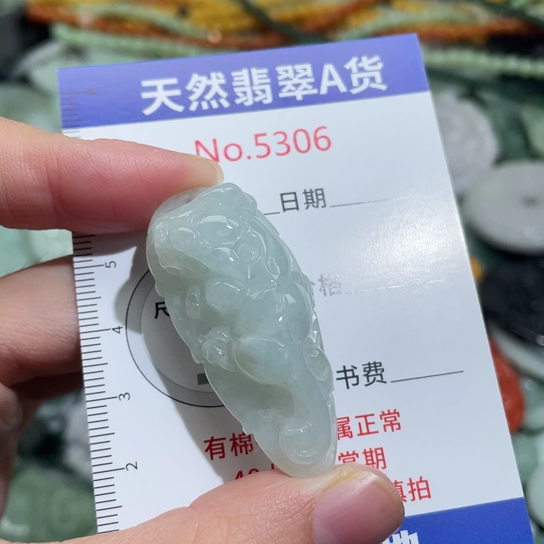 翡翠未镶嵌挂件5306