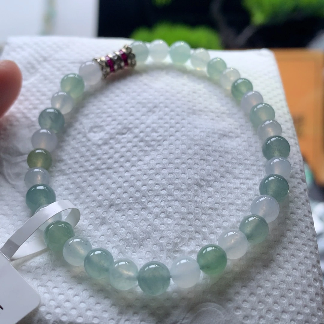 翡翠未镶嵌手链卡6