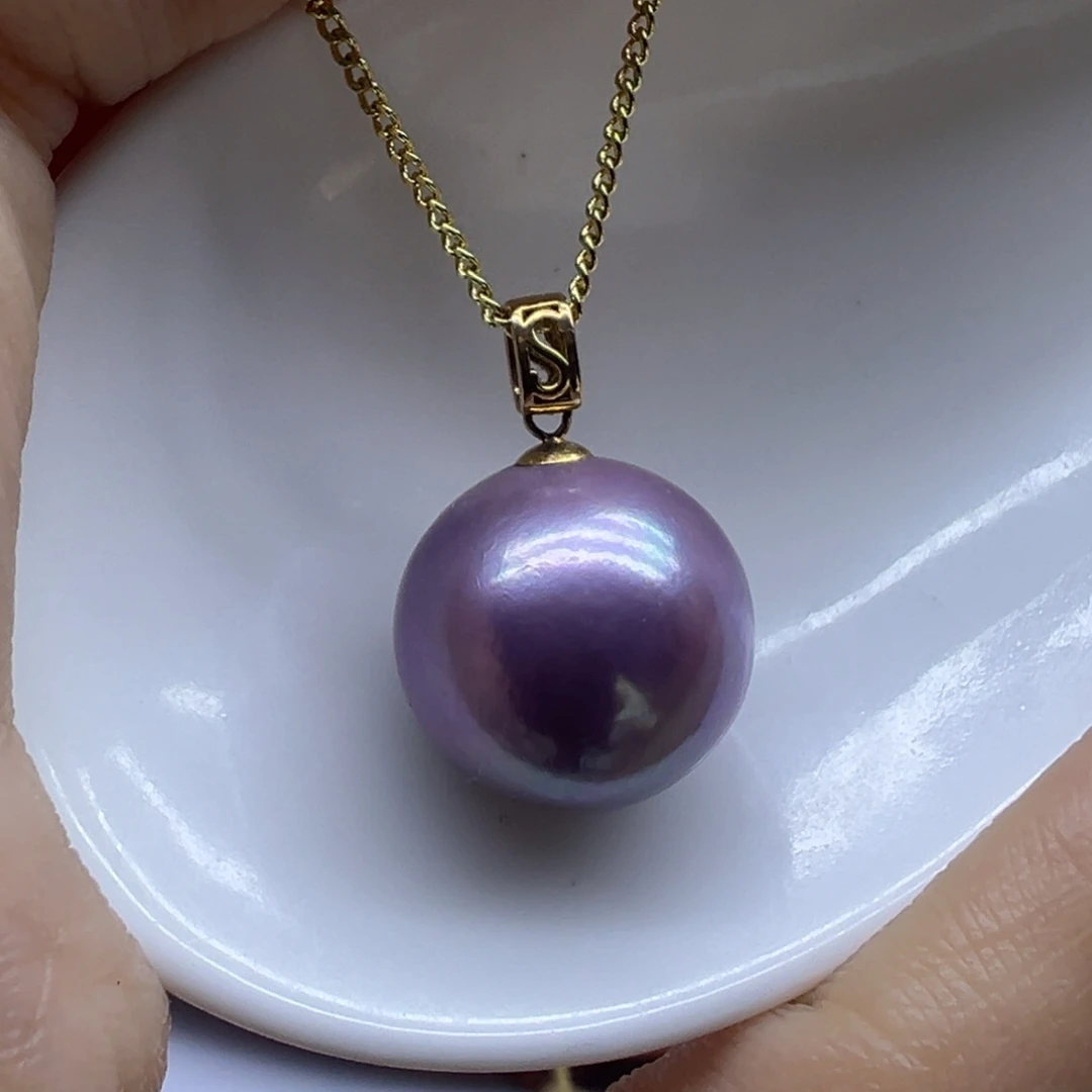 吊坠(赠链)18K金镶嵌淡水珍珠