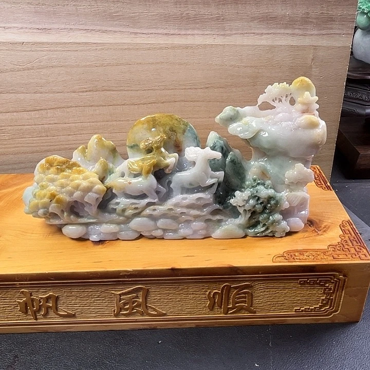 翡翠未镶嵌摆件翡翠