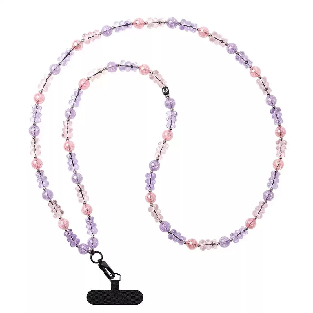 厂 新款水晶高级感手机斜挎链条