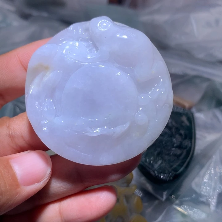 翡翠未镶嵌颈饰保真天然A货翡翠