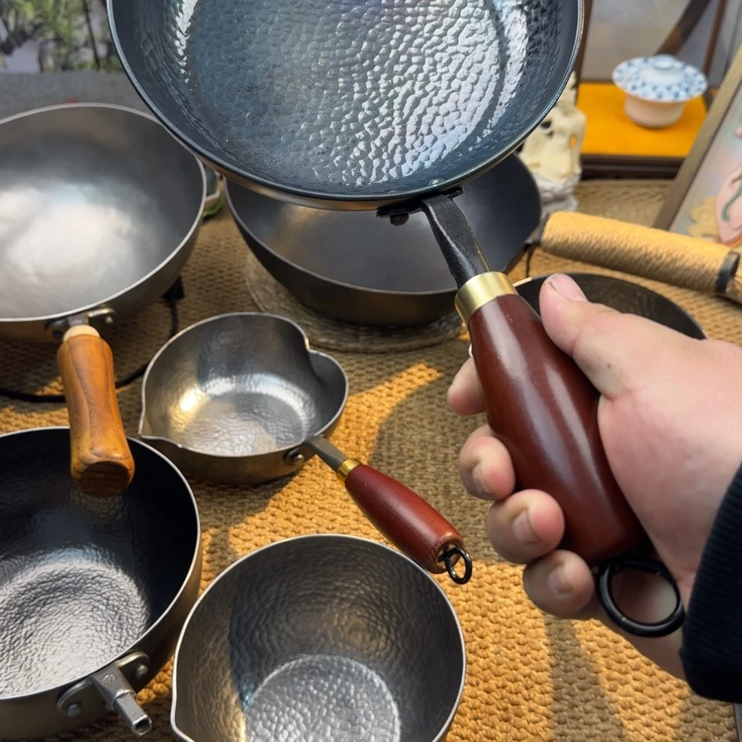 娥****熟铁锅坤盛20手工小煎锅