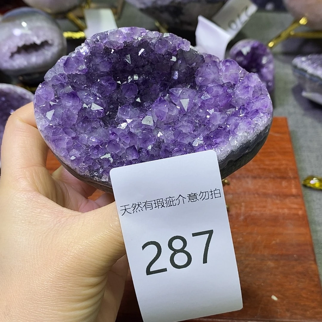 紫晶未镶嵌珠宝半成品