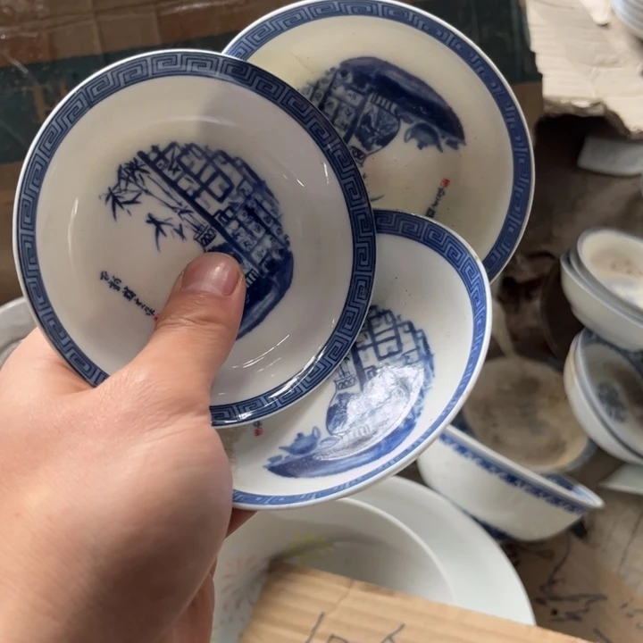 陶碗景德镇高温细白瓷餐具