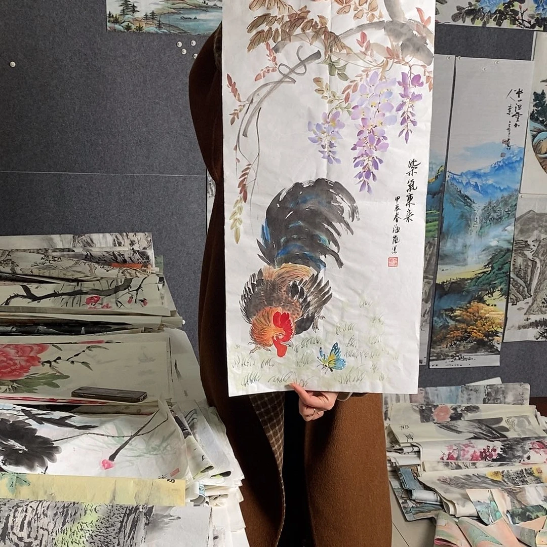 国画手写手绘国画作品10