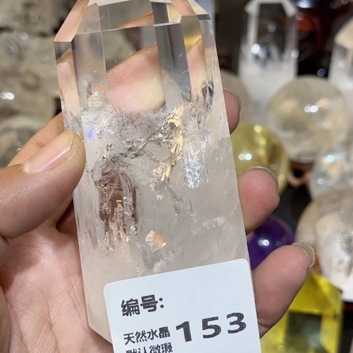 水晶摆件未镶嵌六棱柱