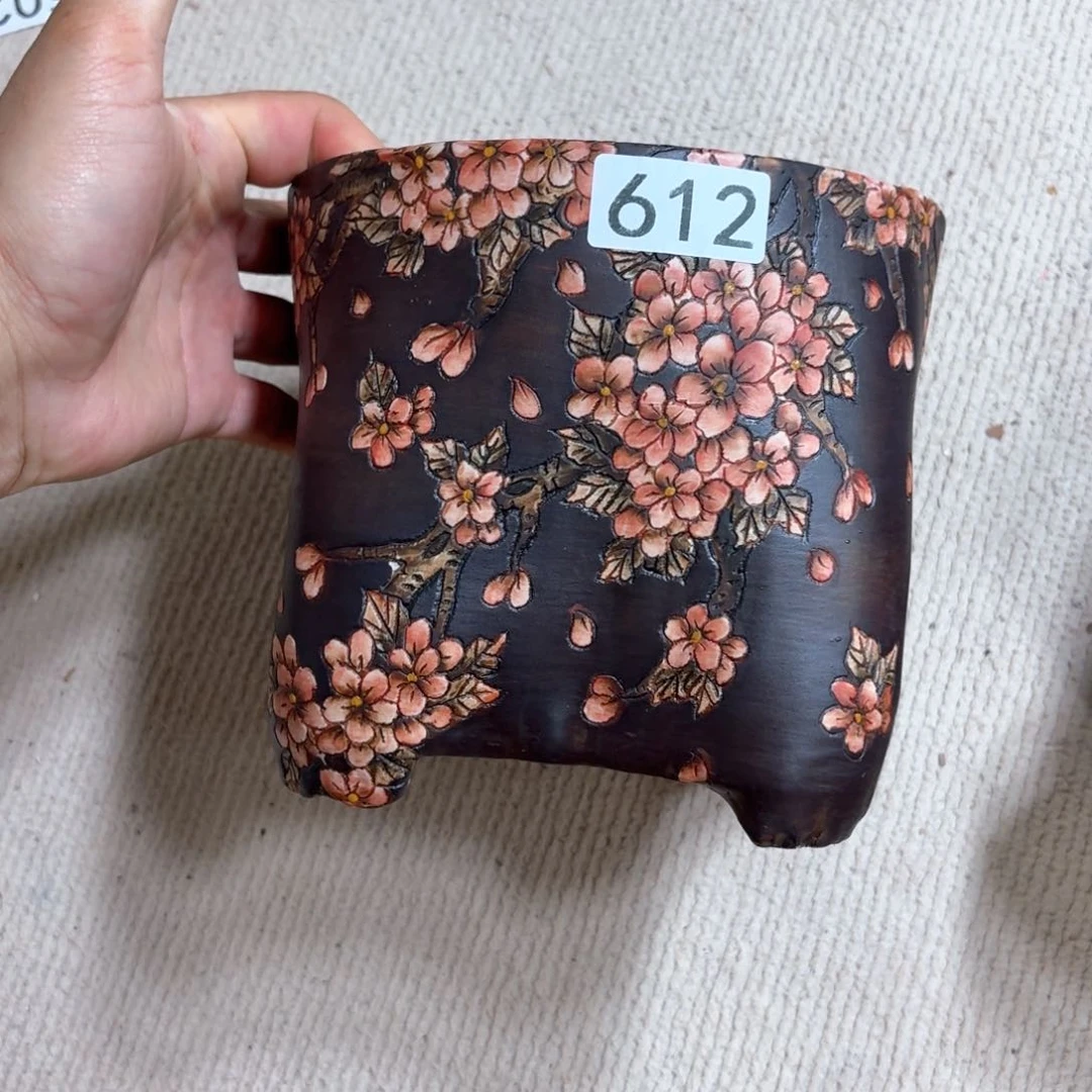 淘***妈紫砂花盆陶瓷多肉花盆精品