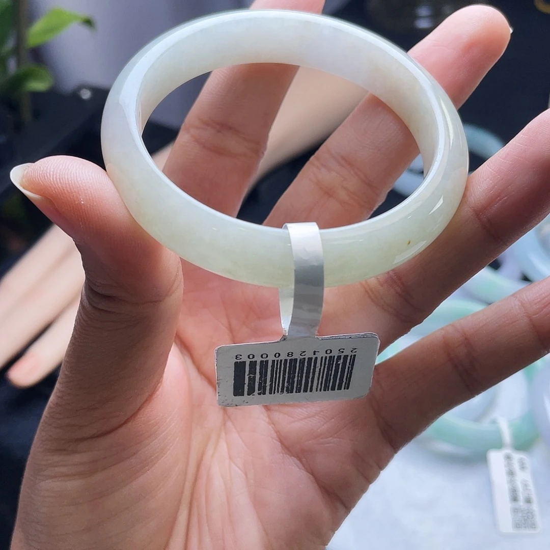 翡翠未镶嵌手镯55正圈2