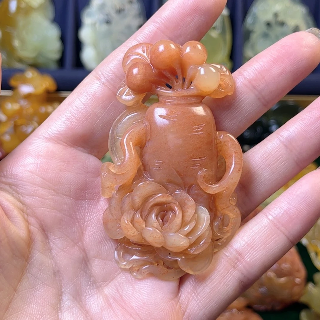 水***㵘蛇纹石玉未镶嵌颈饰