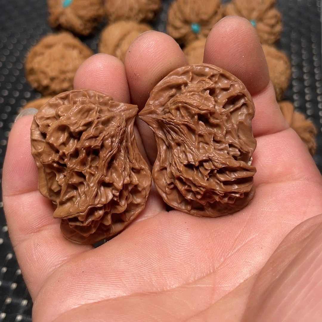 【闪购商品】文玩核桃把件心*胖盘山鸳鸯地闷儿