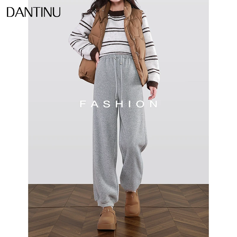 孕妇裤子秋冬款加绒加厚无托腹小个子束脚大码运动裤冬季棉裤卫裤