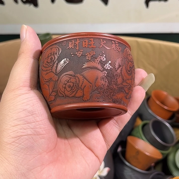茶杯紫砂全手工紫砂主人杯