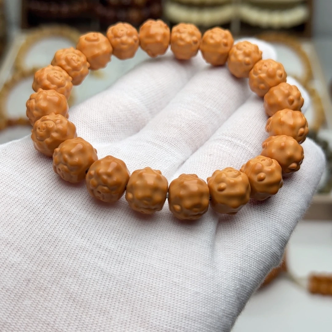 桐***の手串菩提根/象牙果卡13 S888