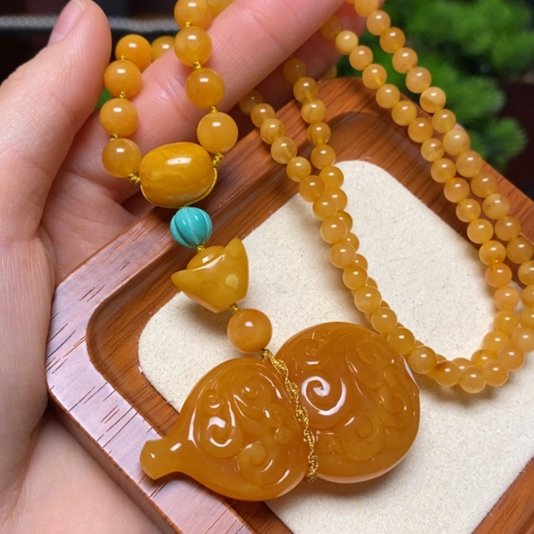 【闪购商品】蜜蜡颈饰未镶嵌项链