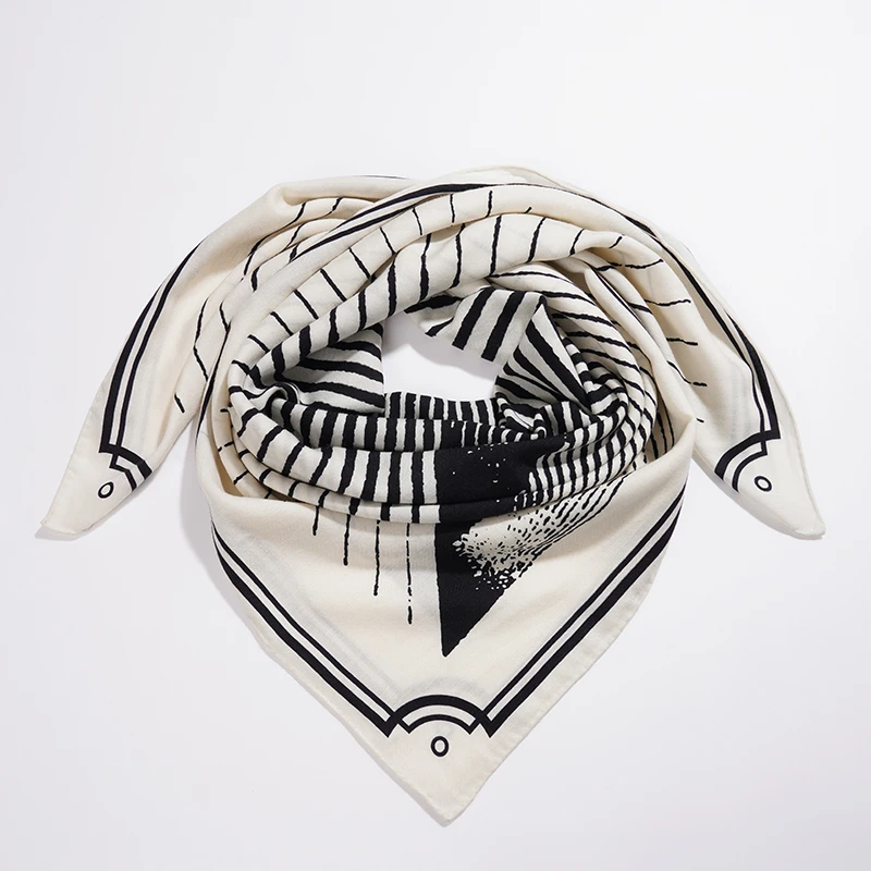 【俏姐姐专属】慕江南-丝巾-建筑韵律